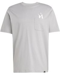adidas - Lounge Slides Graphic Pocket T-Shirt - Lyst