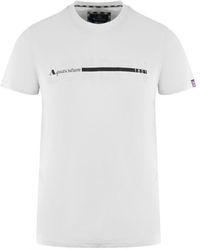 Aquascutum - London 1851 Split Logo T-Shirt - Lyst