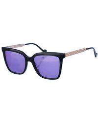 Liu Jo Square Shaped Acetate Sunglasses Lj753S in Pink | Lyst UK