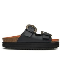 V.Gan - Vegan Plum Footbed Reptile Sandals - Lyst