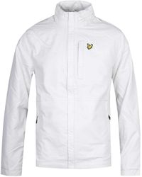 Lyle & Scott - Lichtgewicht Gletsjergrijze Jas Met Verborgen Capuchon - Lyst