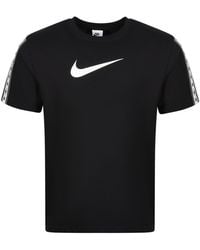 Nike - Repeat Tape Short Sleeve T-Shirt Cotton - Lyst