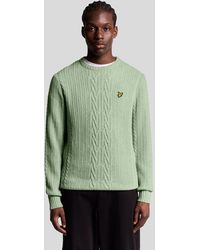 Lyle & Scott - Ribbed Cable Knit Jumper - Lyst