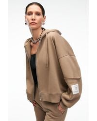 Grimelange - Oversized Hooded Half-Zip Sweatshirt - Lyst