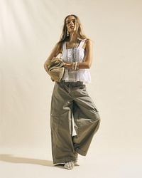 River Island - Cargo Trousers Wide Leg - Lyst