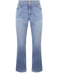 Ariat - Real Denim Mid Rise Boot Cut Light Vivian Jeans Cotton - Lyst