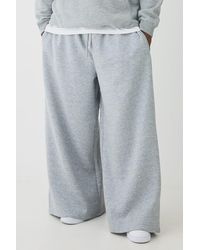 BoohooMAN - Plus Basic Extreme Wide Leg Sweatpants - Lyst