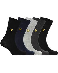 Lyle & Scott - Core 5 Pack Socks - Lyst