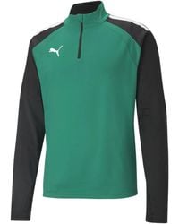 PUMA - Teamliga 1/4 Zip Tracksuit Drill Top 657236 - Lyst