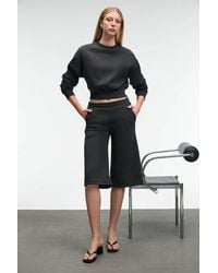 Grimelange - High Waist Wide Leg Sweat Shorts - Lyst