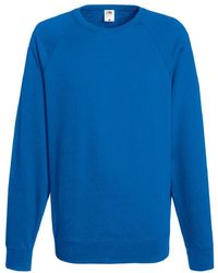 Fruit Of The Loom - Lightweight Raglan Sweatshirt (240 Gsm) (Royal) - Lyst