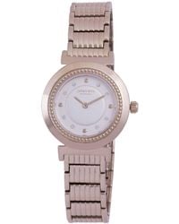 Johan Eric - Djursland, Dial Watch, Applied Screw Like Indexes W Swarovski Crystals, Rose Ip Coated Stainless Steel Case & Bracelet - Lyst