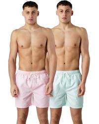 Kensington Eastside - 2-Pack Colour Swim Shorts - Lyst