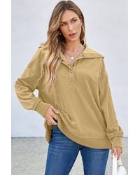 Azura Exchange - Geribbelde Corduroy Hoodie - Lyst