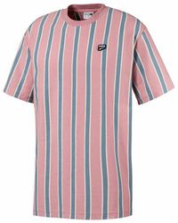 PUMA - Downtown Short Sleeve Crew Striped T-Shirt 595687 14 Cotton - Lyst