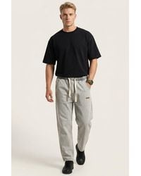 Bigdart - Elastic Waist Denim Pants - Lyst