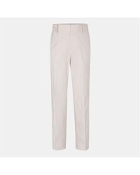 BOSS - Genius Solid Patterned Straight Chinos - Lyst