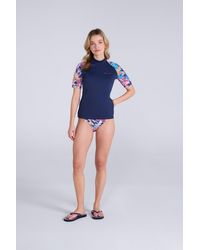 Mountain Warehouse - 'Lucy' Rash Vest Sun Protection Quick Drying Summer Beach Swimwear - Lyst