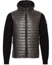 Belstaff - Vert Zip Black Hooded Cardigan Jacket - Lyst