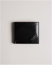 Ted Baker - Prugs Embossed Corner Leather Bifold Coin Wallet - Lyst