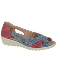 Boulevard - Oriana Peep Toe Sandals (Wide Fit) - Lyst