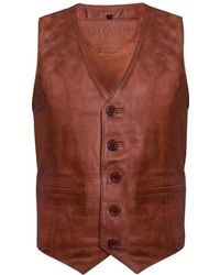 Infinity Leather - Waistcoat - Lyst