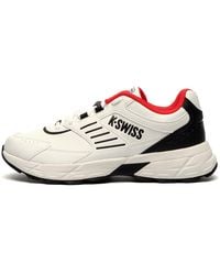 K-swiss - Fario Leather Trainers - Lyst