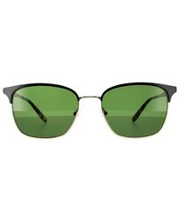 Ferragamo - Square With Shiny Tortoise Sunglasses - Lyst