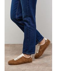 Oasis - Jenny Faux Suede Lace Up Trainers - Lyst