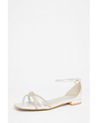 Quiz - Wide Fit Knot Front Sandals - Lyst