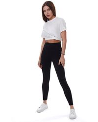 Lookus - Zelal Ribbed Leggings - Lyst
