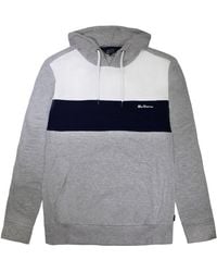 Ben Sherman - Panelled Hoodie Cotton - Lyst