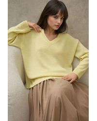 Hiccup - Dicker Strick V-Ausschnitt Pullover - Lyst