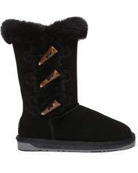 EverAu Australia - Ever Au Ashy Horn Toggle Buttons Tall Boots - Lyst