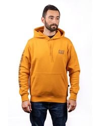 Caterpillar - Trademark Banner Cotton Hooded Sweatshirt - Lyst