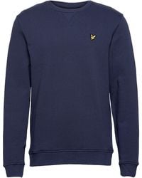 Lyle & Scott - Sweaters Crew Neck Swearshirt Blauw - Lyst