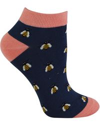 Miss Sparrow - Ladies Bamboo Trainer Socks - Lyst