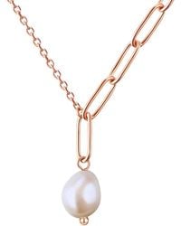 Valero Pearls - Necklace Stainless Steel Freshwater Cultured Pearl - Lyst