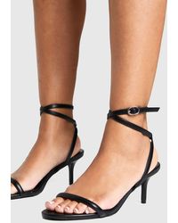 Boohoo - Basic Low 2 Part Heels - Lyst