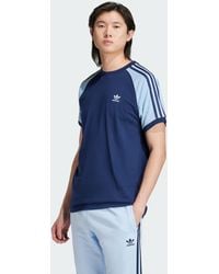 adidas - Colourblocked 3-Stripes Tee - Lyst