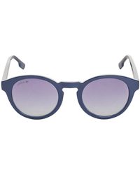 Lacoste - Acetate Sunglasses With Circular Shape L952Srg - Lyst