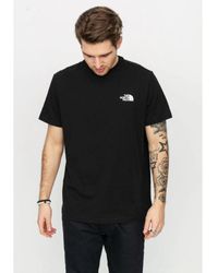 The North Face - Ss Simple Dome T Shirt Black Cotton - Lyst