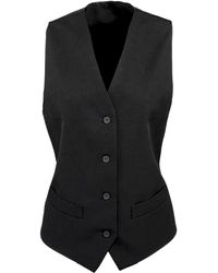 PREMIER - Ladies Lined Waistcoat Bar Wear Catering - Lyst