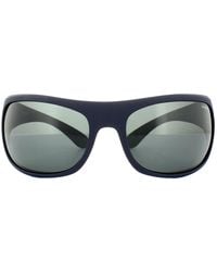 Polaroid - Sport Wrap Matt Dark Polarized Sunglasses - Lyst