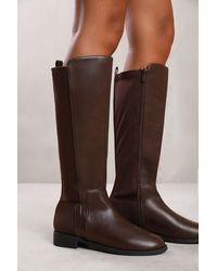 Where's That From - Knee-High Side-Zip Boots - Lyst