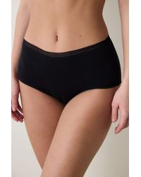 Penti - Hoge Taille Katoenen Jersey Slip - Lyst