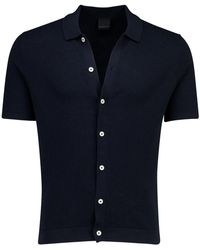 Bugatti - Polo Korte Mouw Gebreid - Lyst