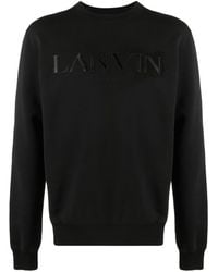 Lanvin - Logo Cotton Sweatshirt - Lyst