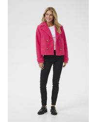 Kaffe - Jas Regular Fit Raspberry - Lyst