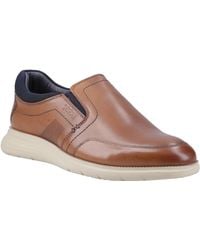 Pod - Holden Leather/Textile Cognac Trainers - Lyst